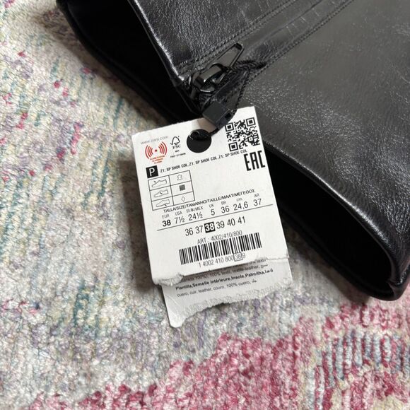 Zara Limited Edition Maxi Bucks Leather Boots - Picture 8 of 13